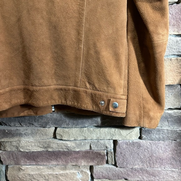 Reiss Suede Jacket Size Large Camel - Picture 8 of 14
